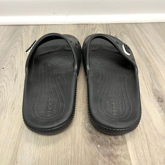Crocs Slide Sandals Women’s 8 Iconic Comfort Black Classic Slip On - Picture 3 of 5